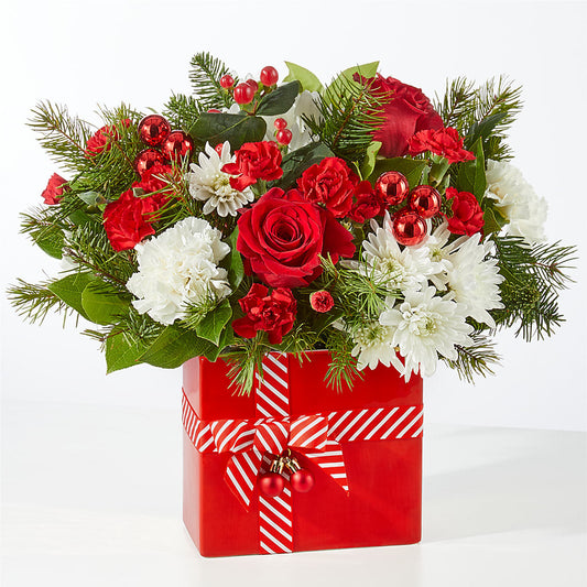 Presents Under the Tree Bouquet –  The Enchanted Florist And More Llc, Vincennes IN