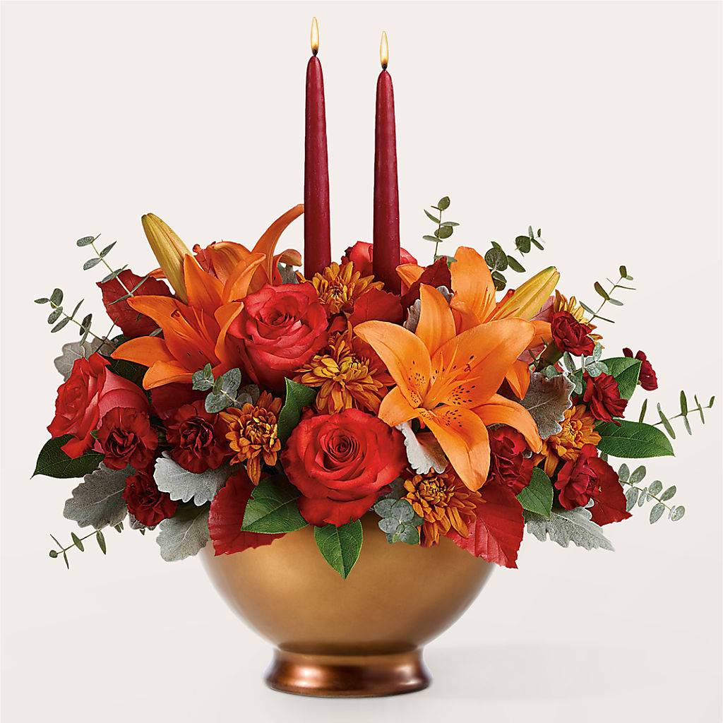 Fruits of Fall Centerpiece –  The Enchanted Florist And More Llc, Vincennes IN