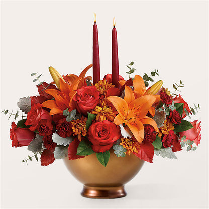 Fruits of Fall Centerpiece –  The Enchanted Florist And More Llc, Vincennes IN