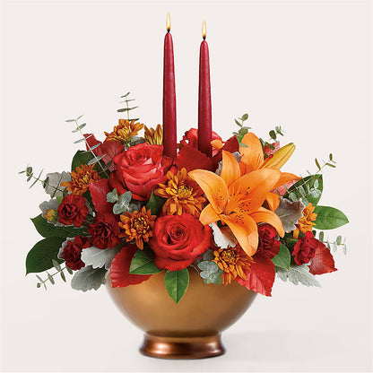 Fruits of Fall Centerpiece –  The Enchanted Florist And More Llc, Vincennes IN