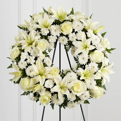 Treasured Tribute Wreath –  The Enchanted Florist And More Llc, Vincennes IN