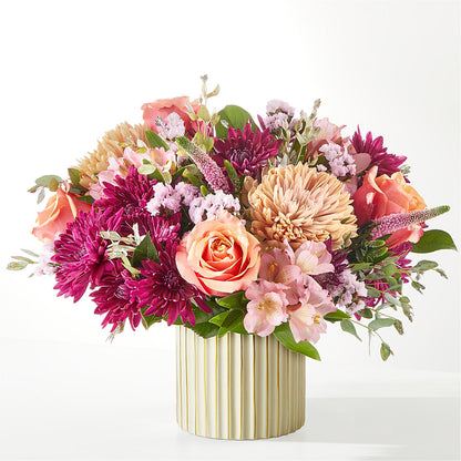Berry Cobbler Bouquet with Ivory Vase –  The Enchanted Florist And More Llc, Vincennes IN