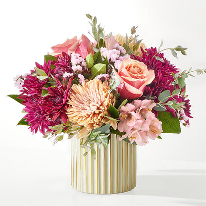 Berry Cobbler Bouquet with Ivory Vase –  The Enchanted Florist And More Llc, Vincennes IN